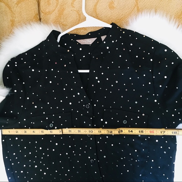 Carol Bay women’s silk Jeweled blouse - Picture 7 of 10